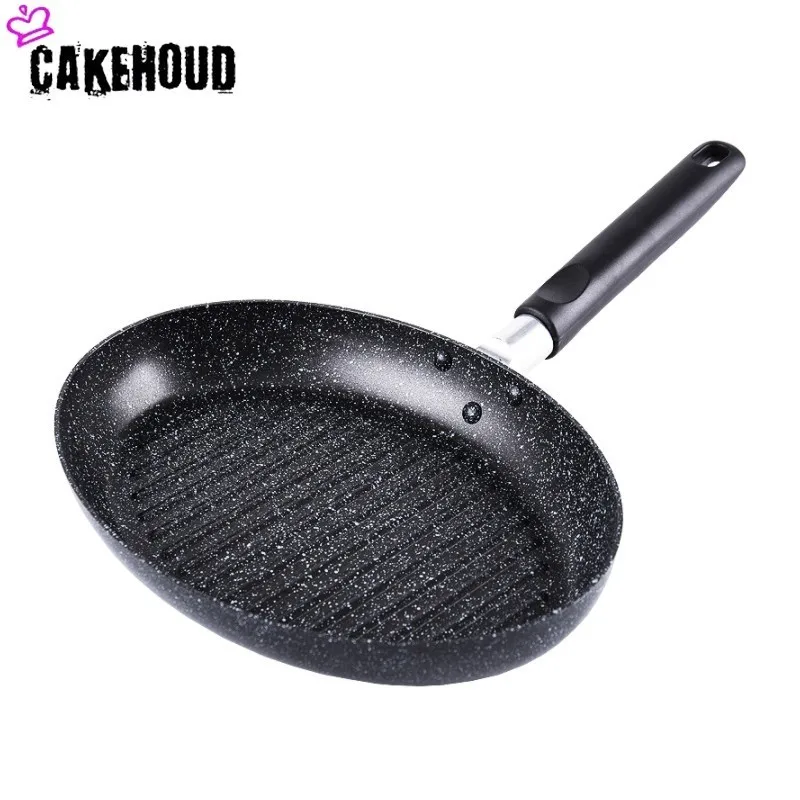 CAKEHOUD Smoke-free Fishshaped полосатый стейк антипригарная сковорода 28 см Multi-function кухня кухонная кастрюля посудомоечная машина духовка безопасность