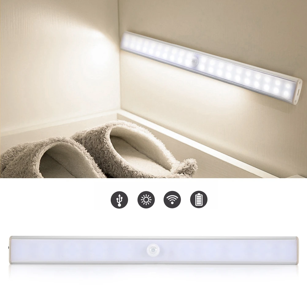 

Bedroom USB Powered 40LED Night Light Human Body Sensor Lamp for Cabinet Corridor Home Indoor lava lamp light