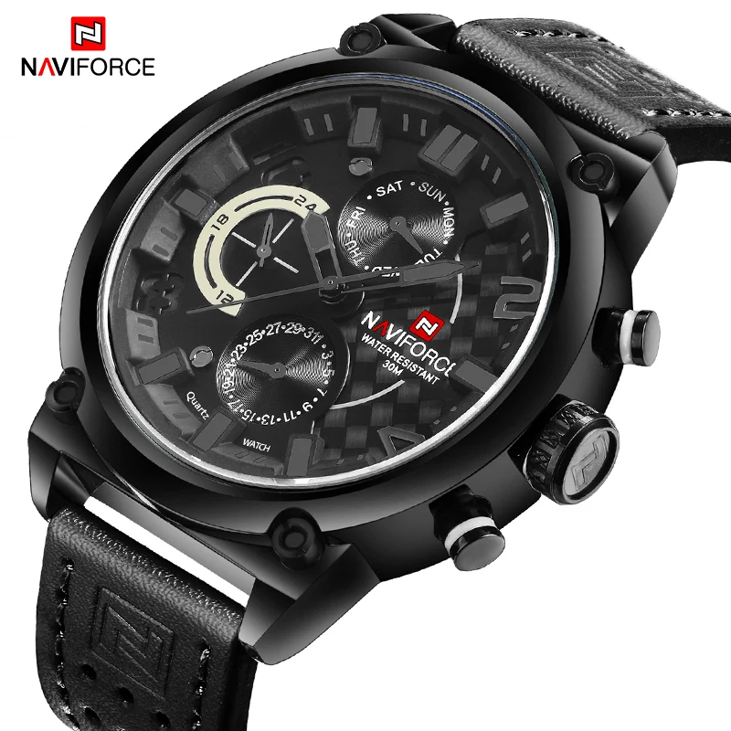 Naviforce спортивные часы мужчины люксовый бренд мода аналоговые кварцевые мужские