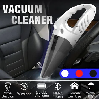 

5000PA Portable 120W 5000PA Portable Cordless Handheld Rechargeable Car Vacuum Cleaner Wet/Dry Vaccum Cleaner for Car Home