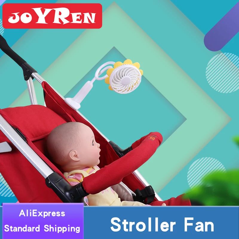 

Rechargeable Stroller Fan Portable Mini USB Clip Fan with Flexible Neck by JOYREN