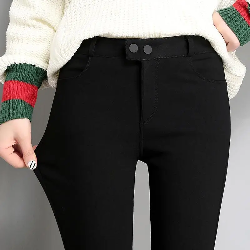 Высокая талия одежда Broeken Костюмы богемный calca Feminina Dames Broek осень Hiver женские