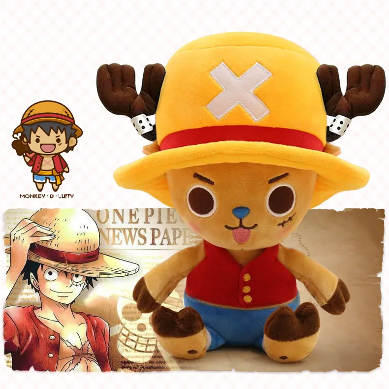 1 шт. рождественские подарки цельный Чоппер cos ACE/Luffy/Law/Sanji/багги/Pinky/Sabo 30 см аниме