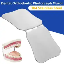 Стоматологический отражатель для фотосъемки из нержавеющей стали, зеркальный Оральный зубной ортодонтический зеркальный стоматологический клиник, стоматологический инструмент для отбеливания зубов
