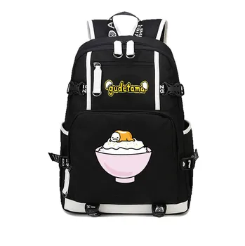 

anime Gudetama Lazy Backpack Hottest Lazy Egg Package Male Female Students schoolbag men women Printed Kids Cartoon shoulder bag