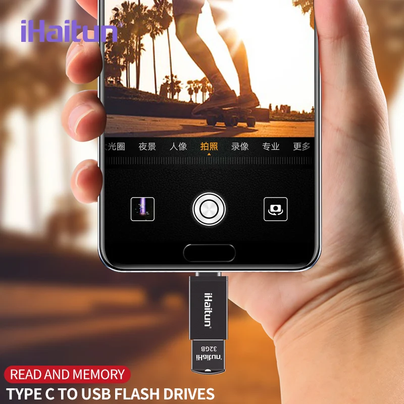 IHaitun USB C 3 0 OTG кабель адаптер Тип конвертер для Xiaomi MI 1 Huawei P30 Samsung S10 One plus 6 5 Type к