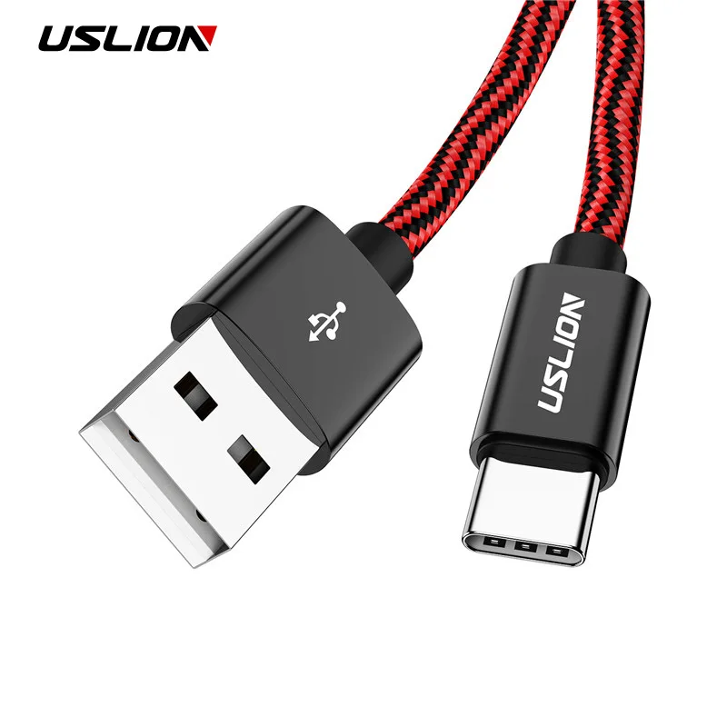 

USLION USB Type C Cable for Xiaomi POCOPHONE F1 Fast Charging usb c Type-c Data Cord Phone Charger Cable for Samsung S9 Note 9