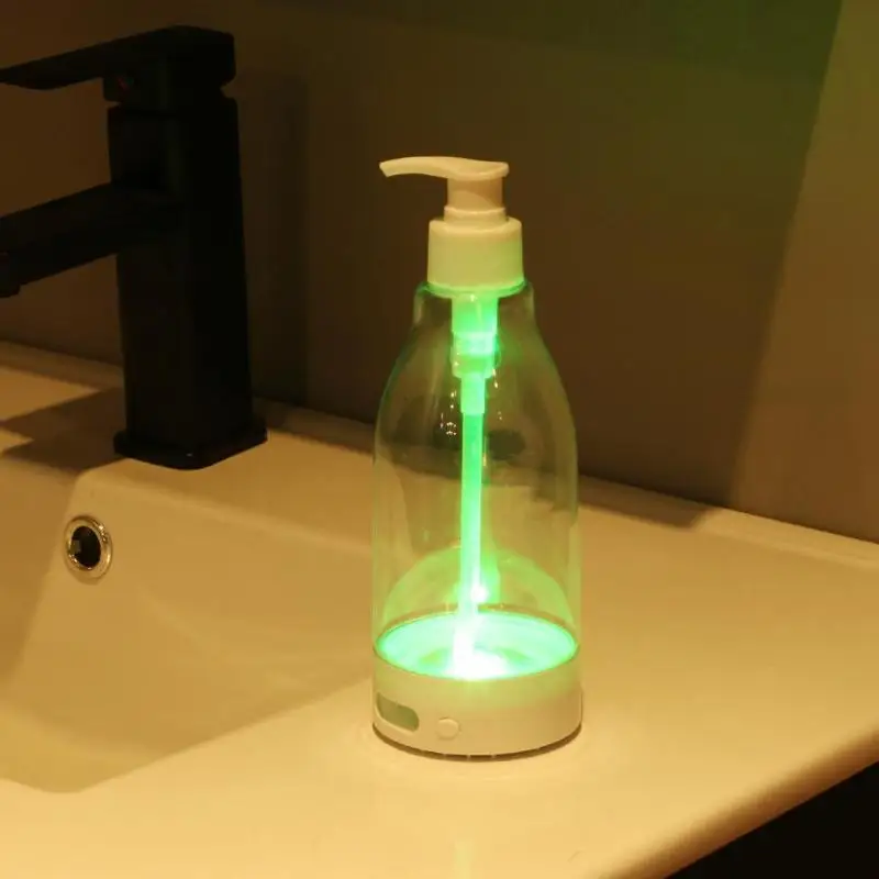 Новинка 500 мл автоматический дозатор мыла с датчиком, цветной светильник для ванны, душа, бутылка для жидкости для кухни и ванной комнаты