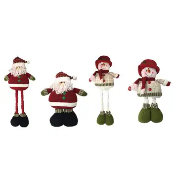 

Telescopic Rod Santa Claus Shaped Doll Christmas Gifts 2019 Cute Kids Presents Dolls New Year's Gift