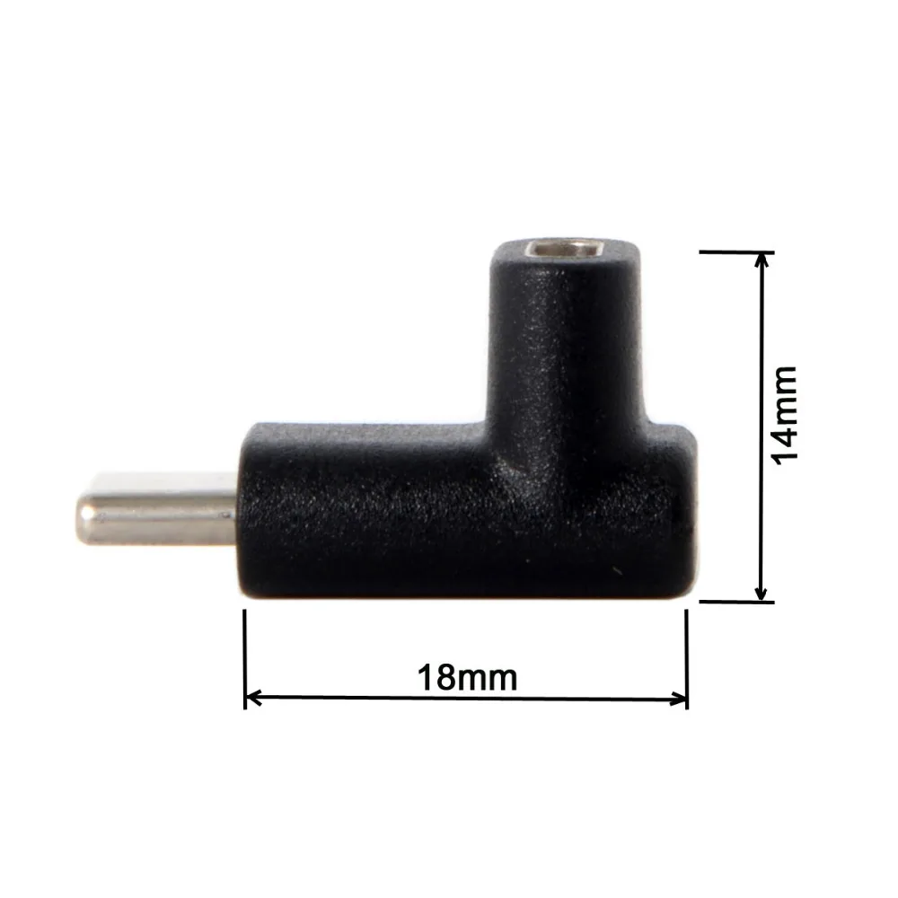

CYDZ Reversible USB 3.1 Type-C Male to Female Extension Adapter for Laptop & Phone 90 Degree Up or Down Angled