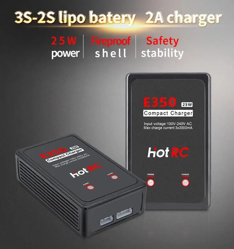 Оригинальный RC E350 Pro 7 4 v/11 1 v Lipo зарядное устройство 2s 3s интеллектуальное 25W для