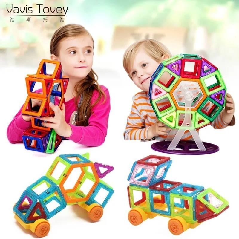 Vavis тови мини 78/152/174 шт. строительные блоки Строительство Модель DIY 3D Магнитный