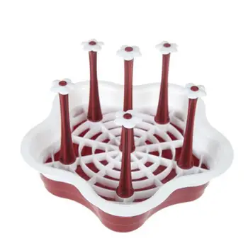 

AsyPets Simple Drink Glass Bottle Cup Holder Drain Rack for Kitchen Storage