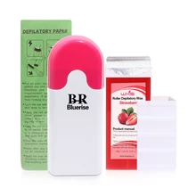 Профессиональный подогреватель воска набор рулонный картридж для восковой депиляции нагреватель для восковой депиляции Бумага для удаления волос воск теплее машина комплект эпилятора