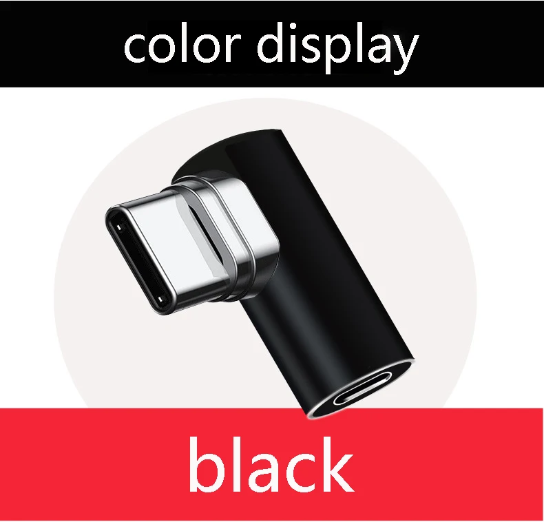 

Type C To Type-C Magnetic Elbow Adapter For Macbook Nexus 5X 6P OnePlus 2 3 Fast Charging Magnet USB-C Cable Adapter