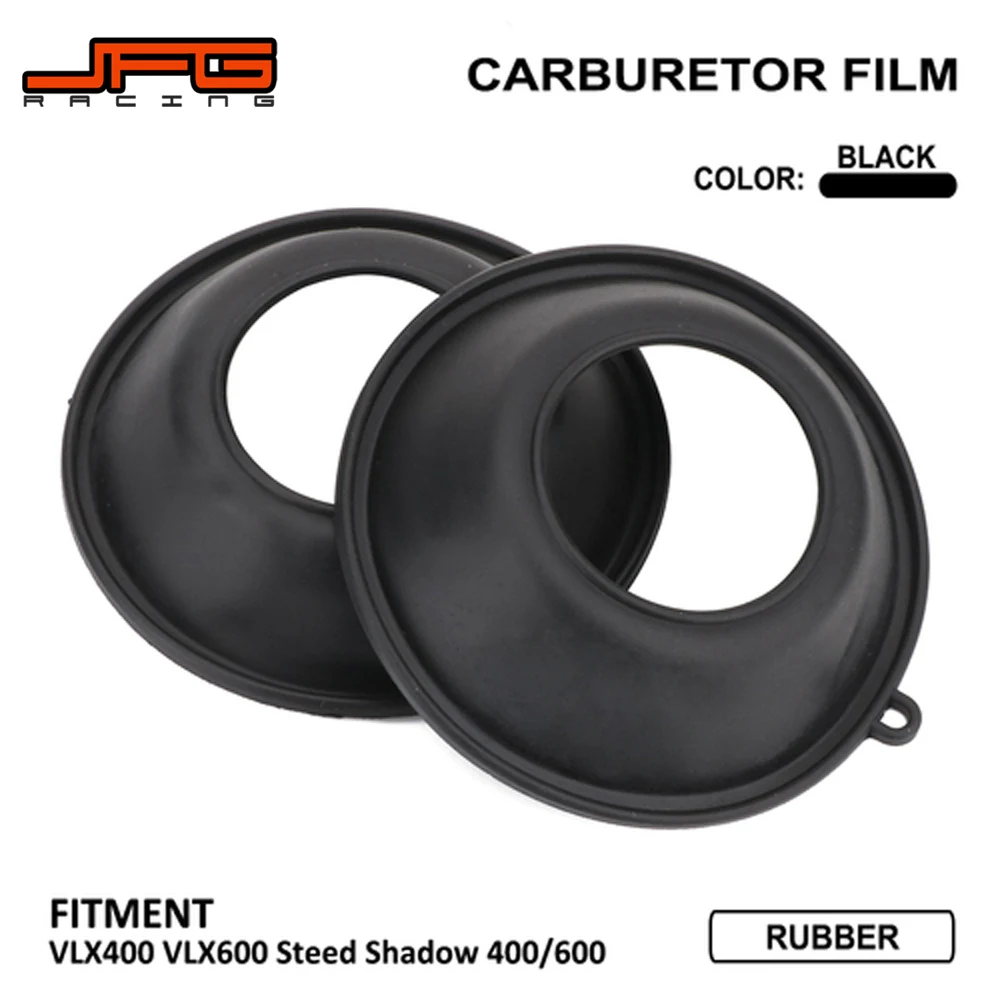 

Motorcycle 2PCS Carburetor Film Diaphragm Rubber Carburetor Vacuum Membrane For HONDA VLX400 VLX600 Steed Shadow 400 600