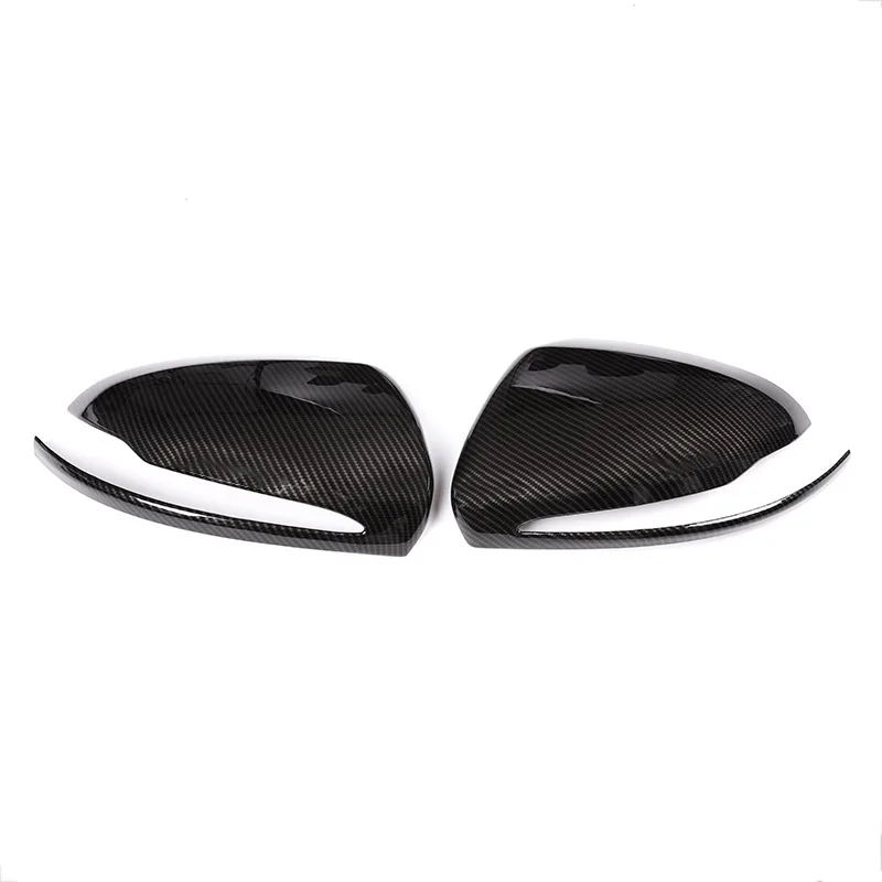 Carbon Fiber For Mercedes Benz C w205 E W213 GLC-Class X253 S Class w222 ABS Plastic Car Rearview Mirror Cap Cover Trim LH | Автомобили и