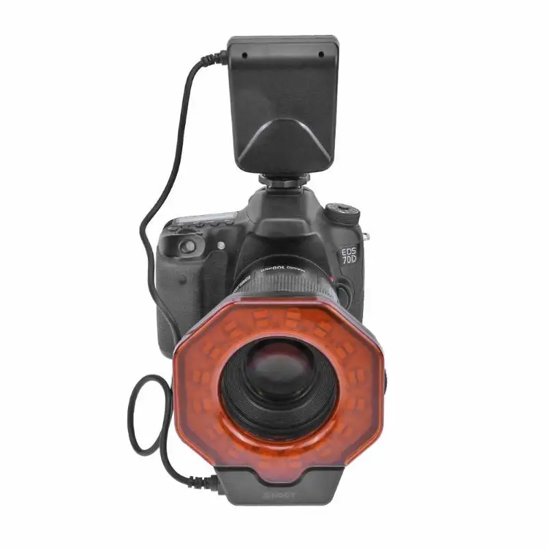 Цифровая камера макро Кольцевая вспышка Speedlite с переходным кольцом 8 режимов