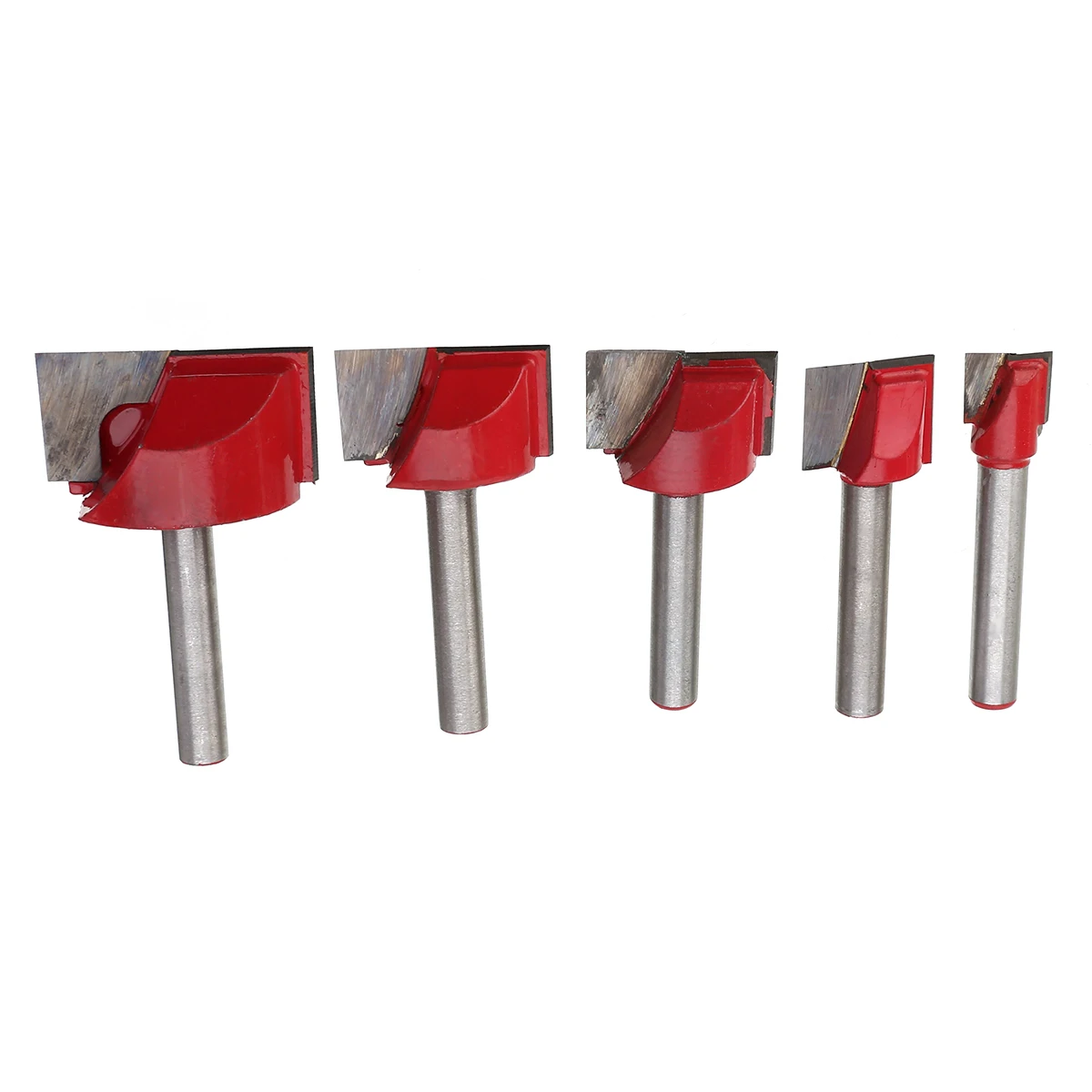

5Pcs 10/16/22/25/32mm Surface Planing Bottom Cleaning Wood Cutting Router Bit For Woodworking Tool
