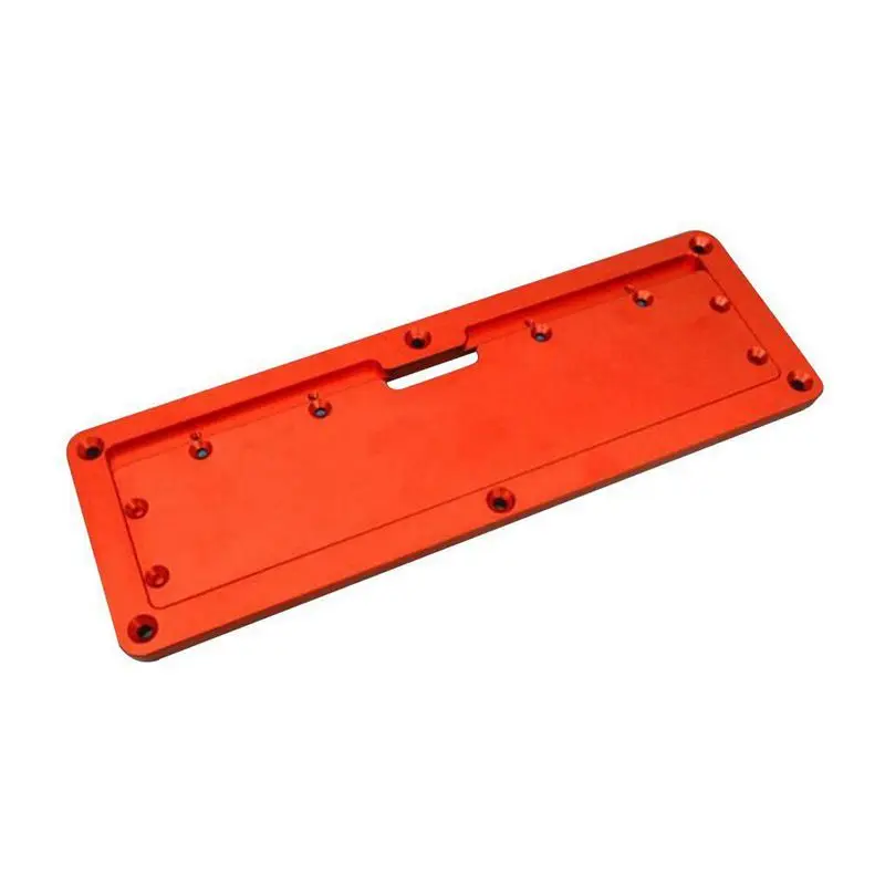 Aluminum Circular Saw Throat Plate Flip DIY Woodworking Table Cover Plate Aluminum Circular Saw Throat Plate Flip DIY Woodworking Table Cover Plate