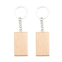 2 шт. DIY деревянный прямоугольный брелок креативный Декор брелоки