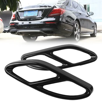 

Auto Car Exhaust Muffler Pipe Cover Trim for Benz E W212 W213 C207 Coupe 14-17/GLC A Class /C W205 /A W176 / B W246 2015-2017