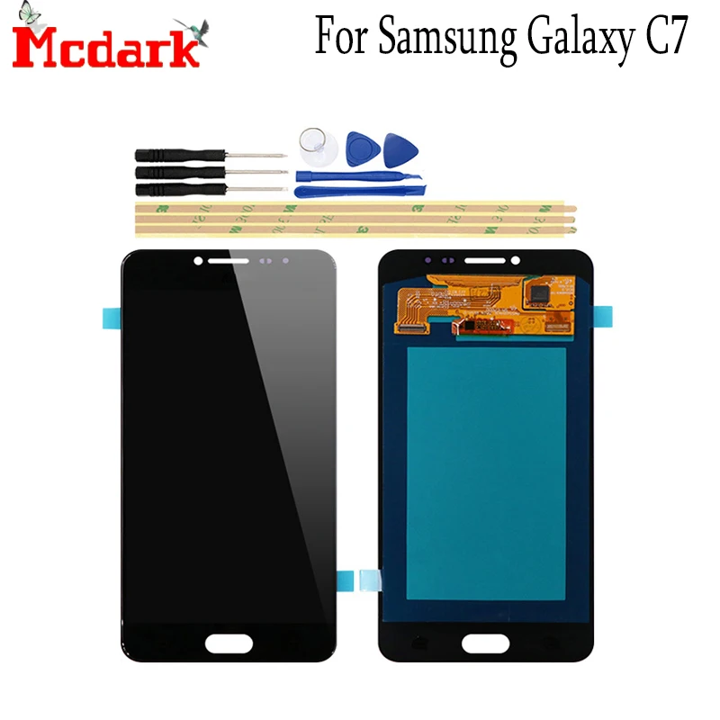 

Mcdark OLED Screen For Samsung Galaxy C7 C7000 SM-C7000 5.7 Inch Replacement Accessories LCD Display+Touch Screen with Tools