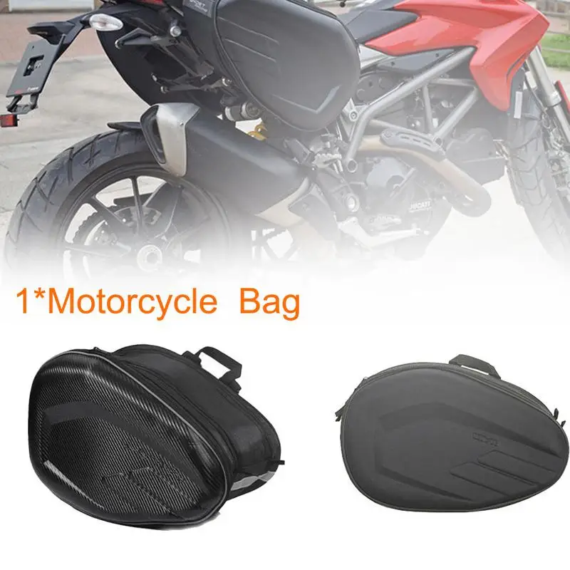 

Waterproof Motorcycle Side Storage Bag Waterproof Durable Helmet Riding Travel Saddle Bag