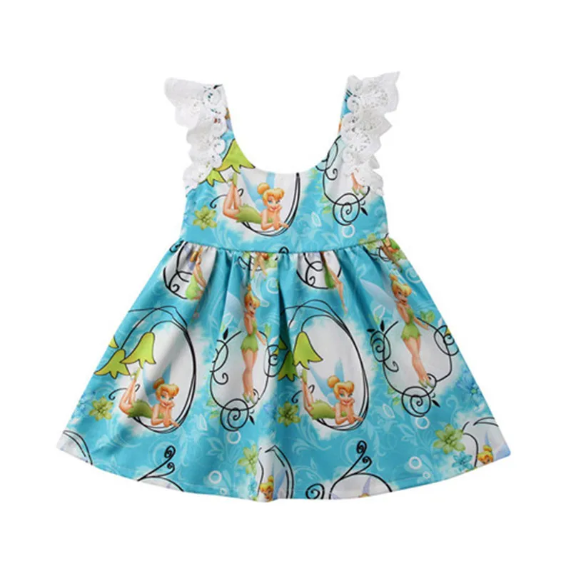 2019 New Kids Baby Girls Lace Cartoon Party Pageant Tutu Princess Dress Sundress Clothes Newborn Girl Cotton | Детская одежда и