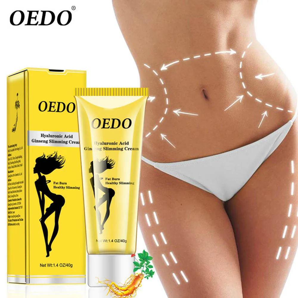 

OEDO Hyaluronic Acid Ginseng Slimming Cream Reduce Cellulite Lose Weight Burning Fat Slimming Cream Health Care Burning Creams