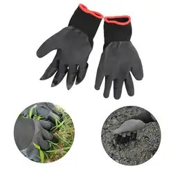 1 пара быстро легко копать растения садовые перчатки АБС-пластик резиновые перчатки с 4 когтями для копания посадки Прямая доставка