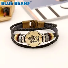 Новые мужские браслеты смешанный излечиваюший чакры сердце Шарм Популярные Ретро пальмовые пеньковые веревки стиль Таро Орел warcraft 12 созвездий