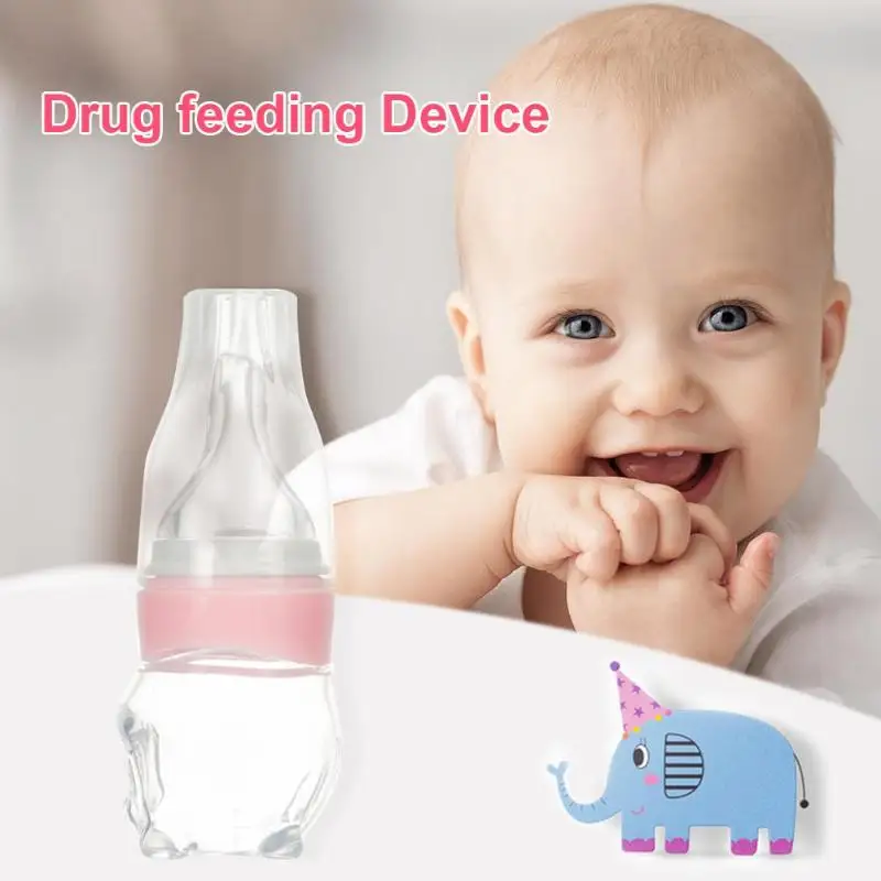 Новорожденный ребенок в форме соска медицина подачи воды съедобные силиконовые имитация соски бутылка со шкалой жидкое Питание Тип иглы