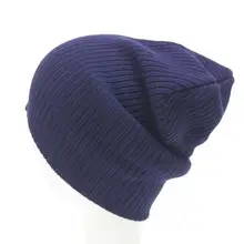Ни один теплая шапочка 11 Повседневное одноцветное 29 см модные унисекс 7 дюймов зимние вязаные 18 см 4 дюйма шляпа Кепки шапки
