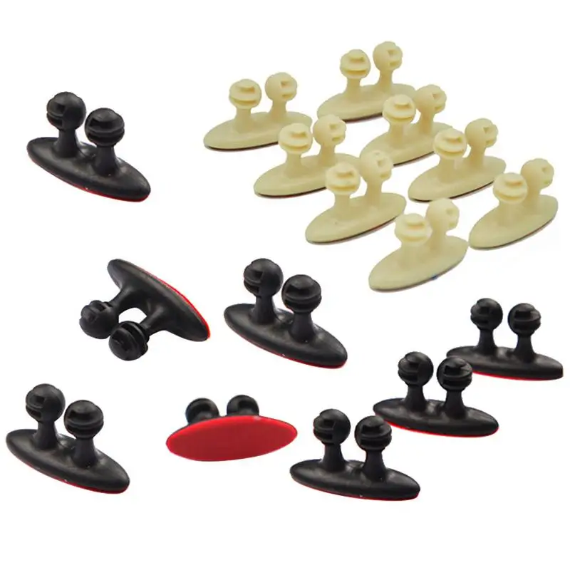 

8pcs Multi-purpose Convenient Strand Cable Clip Car Wire Driver For Phone Usb Line Car Interior Accessories Drop Shippping