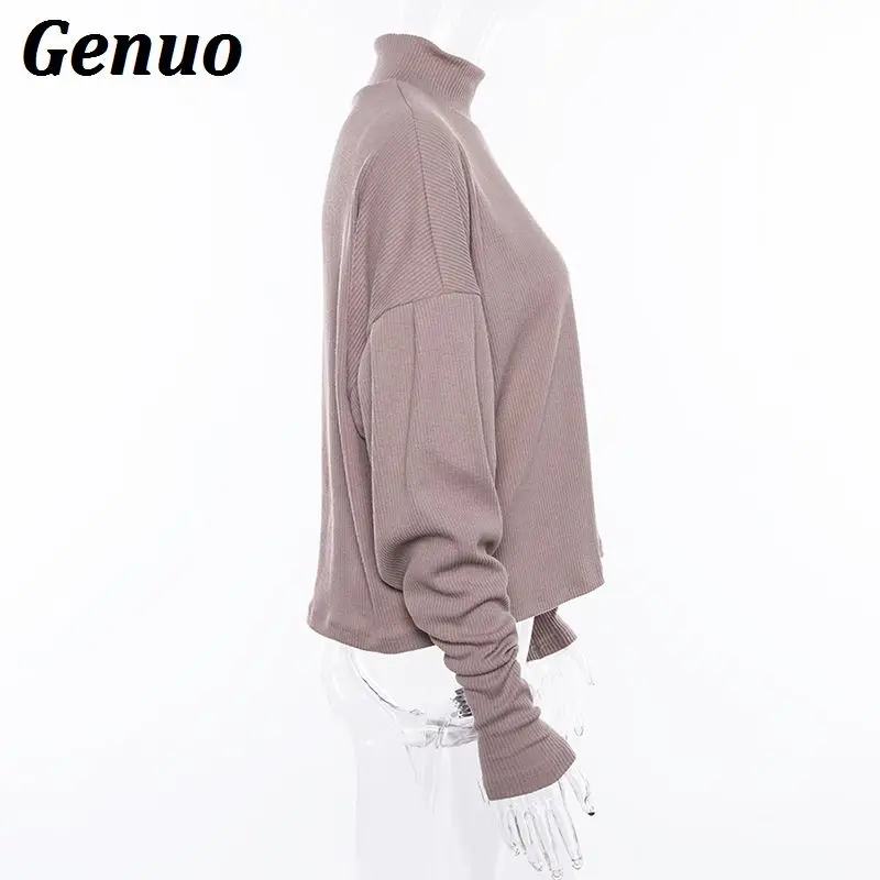 Genuo Winter Women Sweaters Fashion Batwing Sleeve Pullovers Plus Size Loose Knitted Sweaters Female Jumper Tops