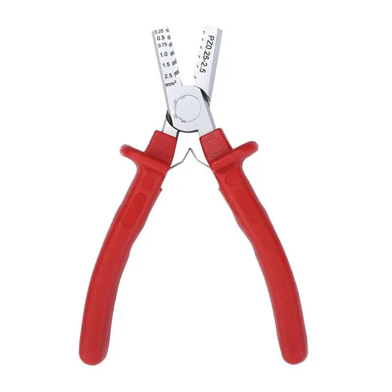 

Tubular Wire Cold Pressure Connector Electrical Terminals Cable Crimpper Multi-functional DIY Wire Ferrules for 0.25-2.5mm