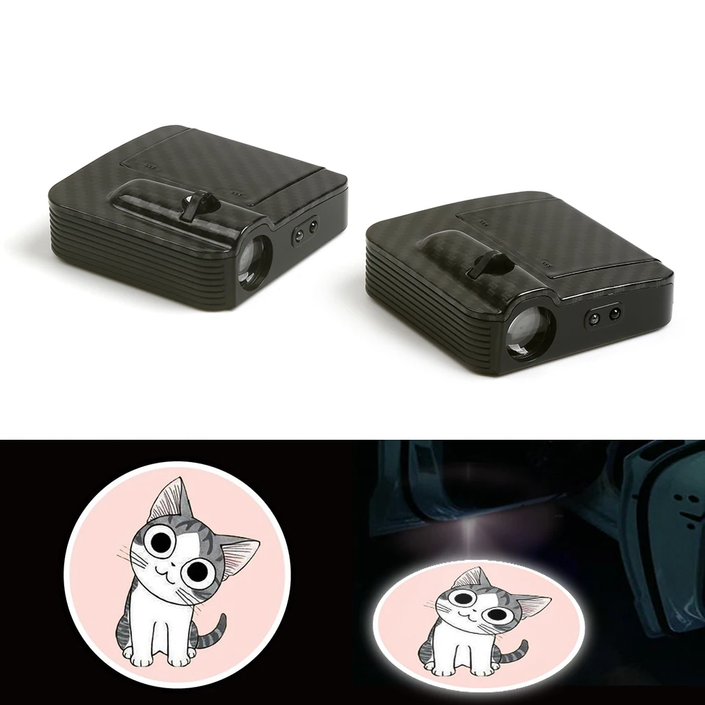 

Wireless Courtesy Car Cartoon Cat Logo Door Ghost Shadow Laser Projector Light