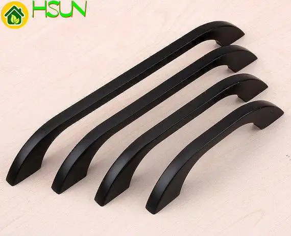 

Large Black Cabinet Pulls Door Handles Drawer Knobs Pull Handle Dresser Pulls Knobs Kitchen Furniture Hardware 96 128 160 192mm