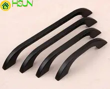 Large Black Cabinet Pulls Door Handles Drawer Knobs Pull Handle Dresser Pulls Knobs Kitchen Furniture Hardware 96 128 160 192mm 3 755 antique bronze mosaic kitchen cabinet knobs handle door dresser drawer pulls handles furniture cupboard hardware 96 128