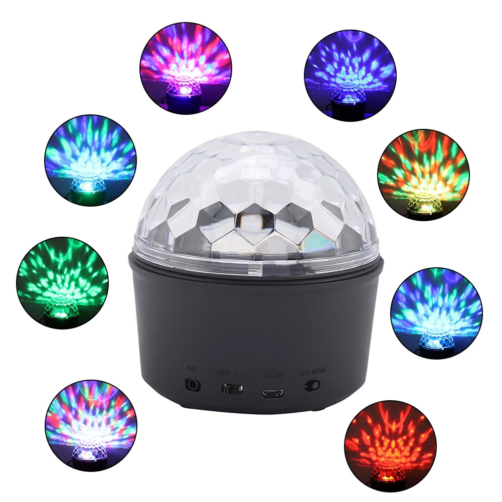 

LED RGB Stage Light 9 Colors 5V Light KTV Dancing Party Disco LED Stage Light With Sound Control