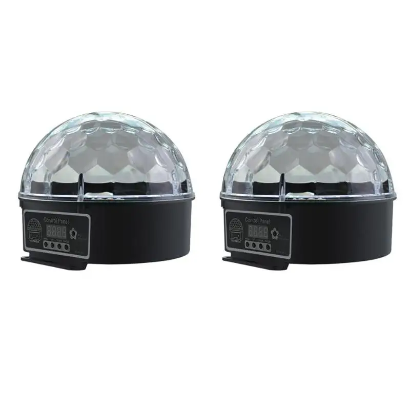 

Atotalof 9 Colors Digital Crystal Magic Ball LED Voice Control Stage Light