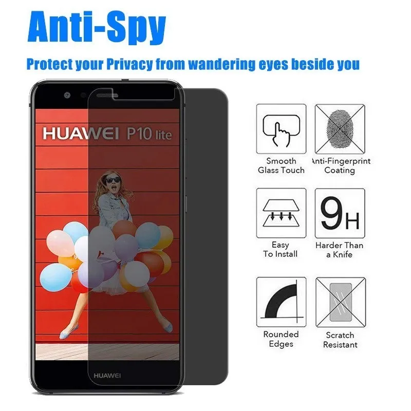 

Privacy Film For Huawei Honor 8X Max Screen Protection Film For Huawei Honor 8 Lite 8A 8C Toughened Glass For Honor 9 Anti Spy
