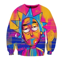 Rick and Morty Sweatshirts Men Boys Kids Tracksuits Korean Girls Teens Hoodie Ulzzang Long Sleeve Hipster Streetwear Sweatshirt
