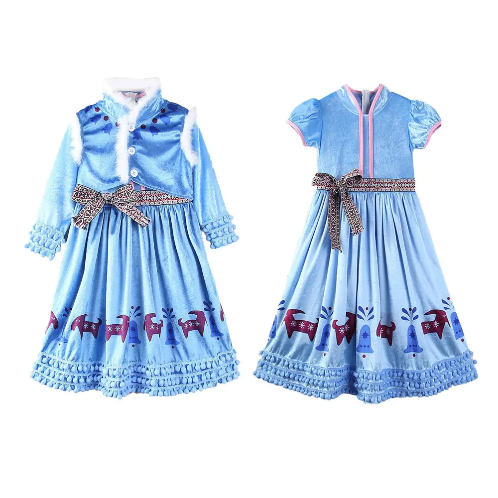 2019 Kids Frozen Dresses for Girls Children Anna Elsa Princess Costumes Toddler Girl Elsa Queen Clothes Cosplay Gown Snow Maiden 2019 Kids Frozen Dresses for Girls Children Anna Elsa Princess Costumes Toddler Girl Elsa Queen Clothes Cosplay Gown Snow Maiden