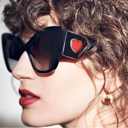 2019 Для женщин Мода Cateye Солнцезащитные очки Винтаж ретро в форме кошачьих глаз широкие брюки брендовые дизайнерские солнцезащитные очки