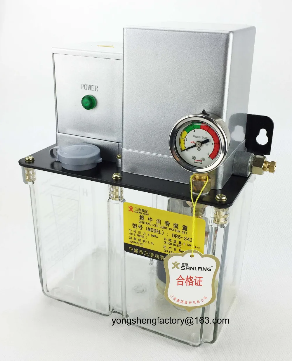 Электрический смазочный насос с зубчатой смазкой 3L 380V PLC контроль SANLANG DR5 34Z для