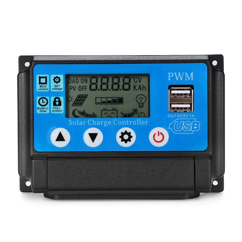 

Solar Charge Controller Auto Work PWN with LCD display Dual USB 5V Output Solar Regulator 12/24V 60A