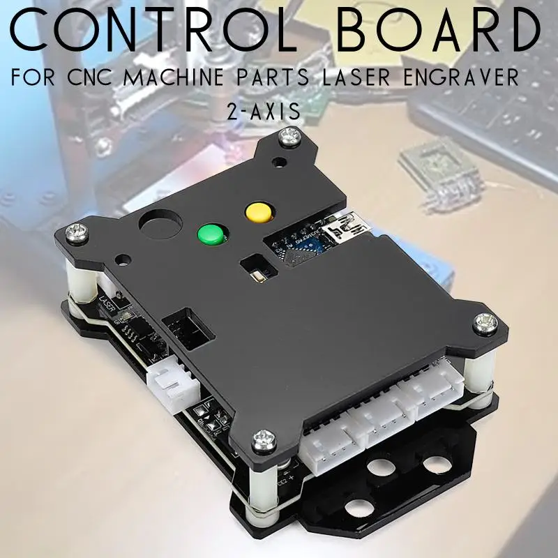 

12V CNC Laser Engraving Machine Control Board Wood Router WOLIKE GRBL USB Port CNC2 Axis Stepper Motor Driver DIY Controller