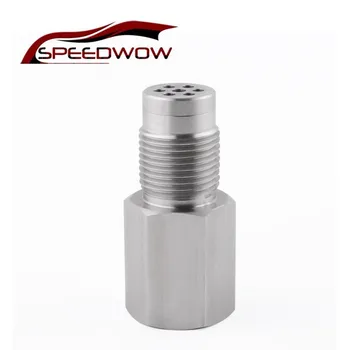 

SPEEDWOW Universal O2 Sensor Spacer Adapter Isolator Extender Lambda With Adjustable Gas Flow Inserts Cel Engine light Fix